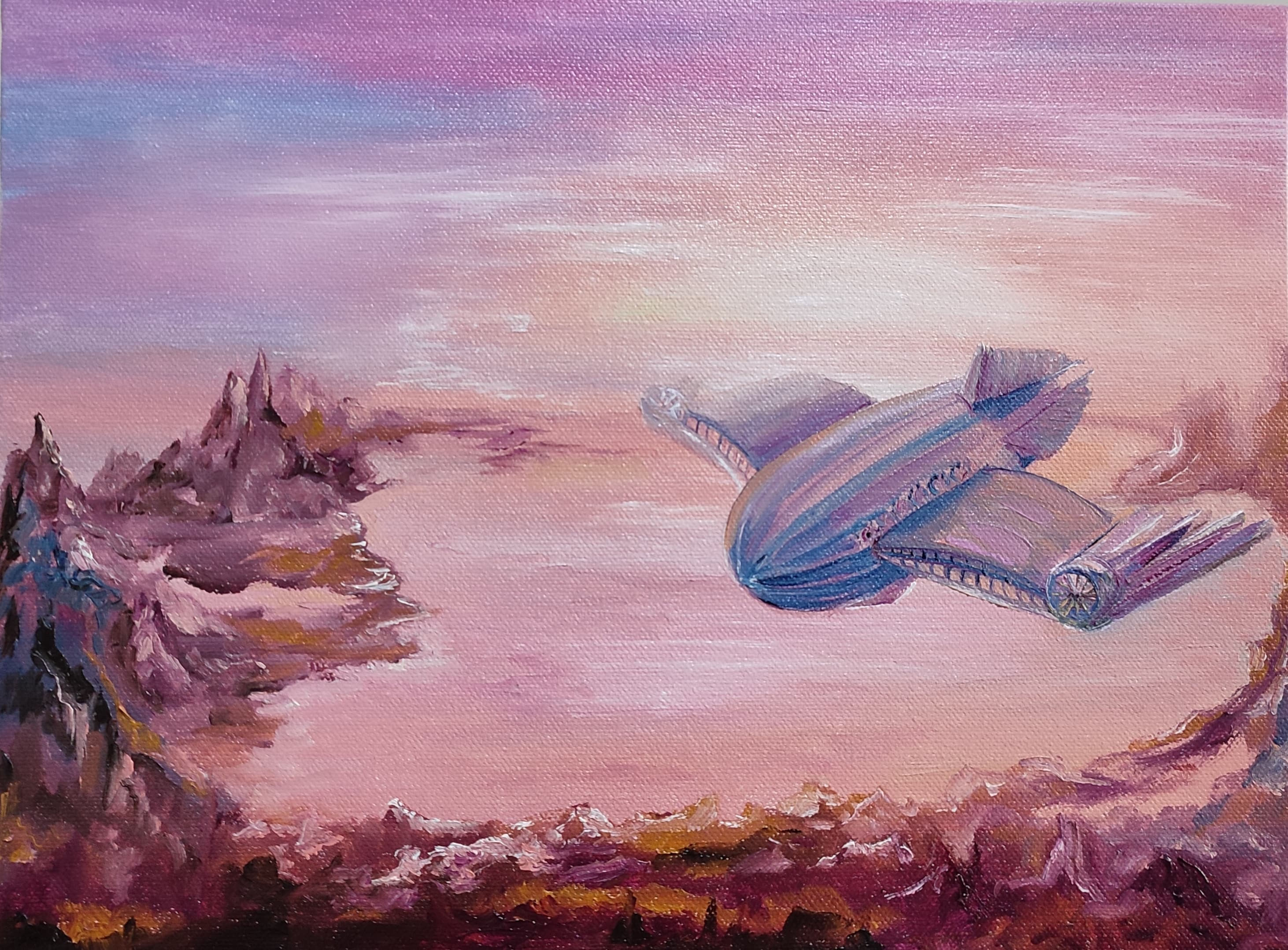 In the sky 23x30 cm