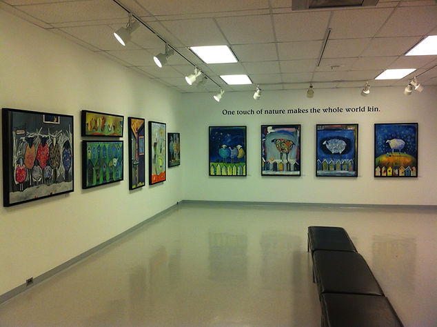 This is an image of a solo show I had at a gallery space in Saskatoon.
