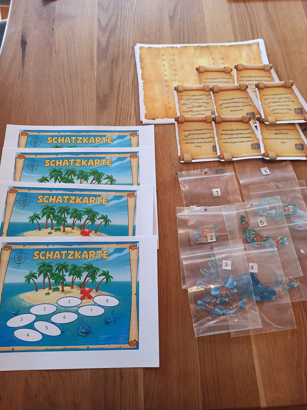 Miniaturbild: Piraten Schatzsuche zum selbst Ausdrucken - für draußen und drinnen