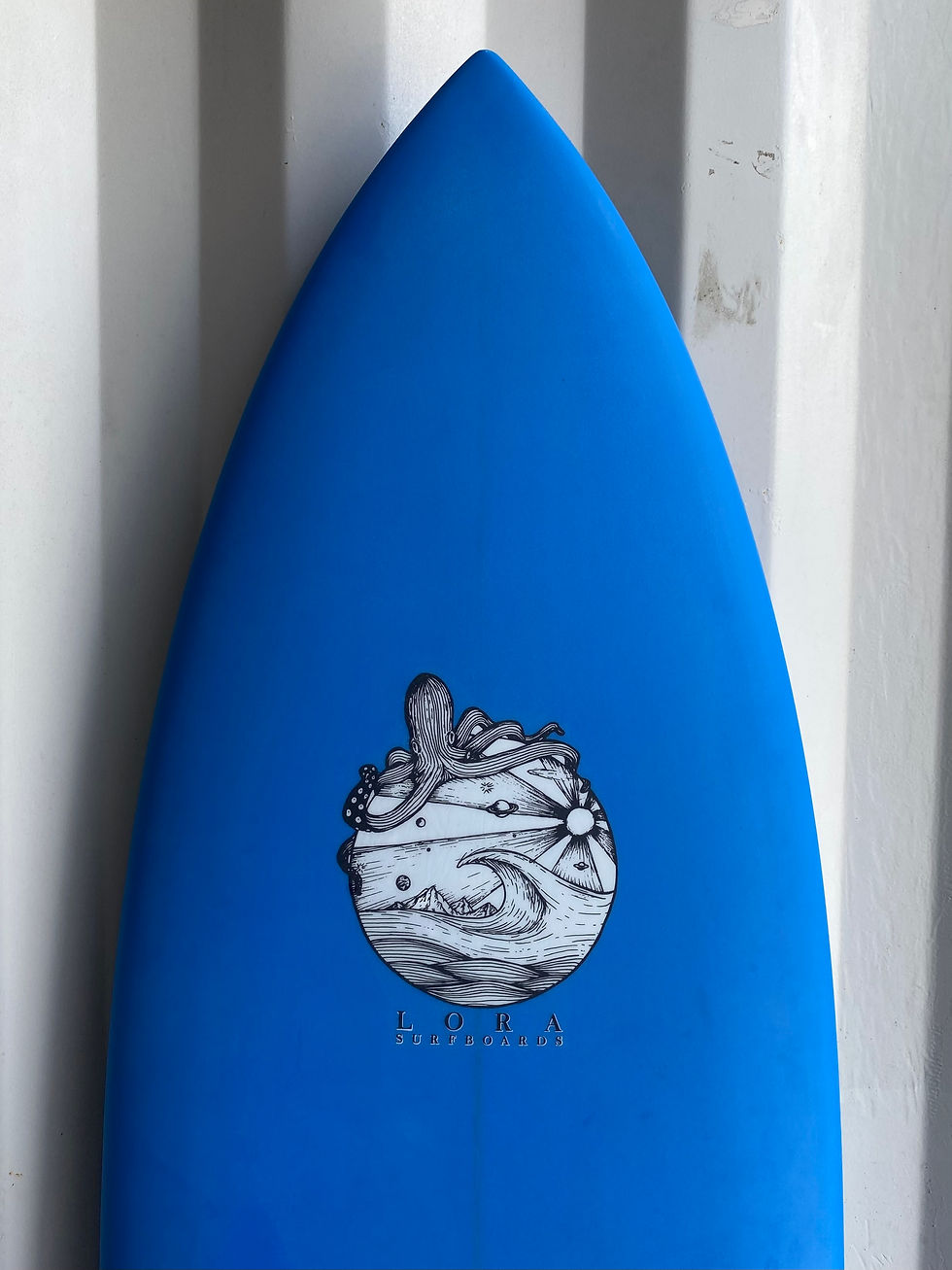Thumbnail: Fish Quad 6'0" x 20.8" x 2.8" x 37L Lora Surfboards PU POLY BLUE