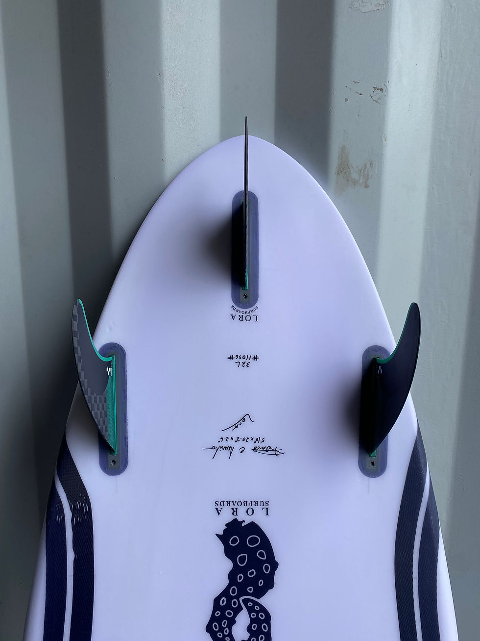 Miniatura: Quilha Surf F6 Blackstix Thruster Media Futures Fins Tri