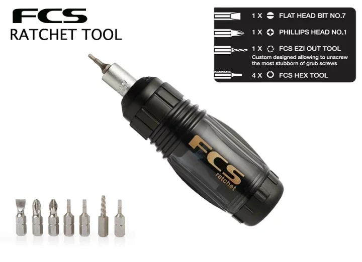 Miniatura: FCS RATCHET TOOL CHAVE QUILHA FIN KEY