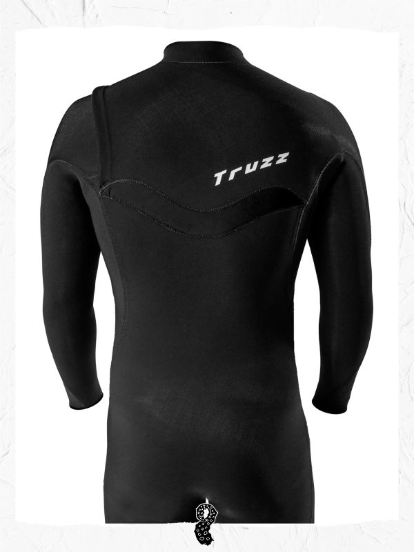 Miniatura: Long John Truzz Xclassic 3.2mm Chest Ziper Masculino Wetsuit