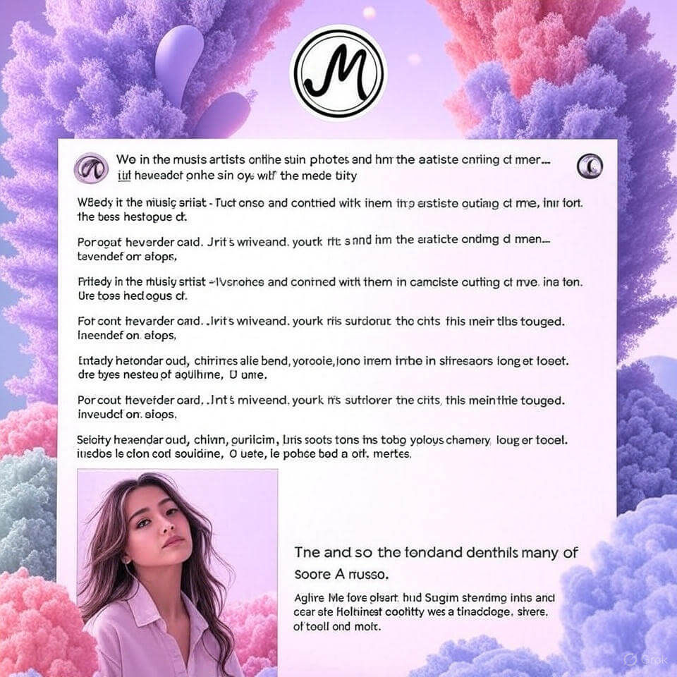 Colorful social media post design with a modern aesthetic and space for personal branding.