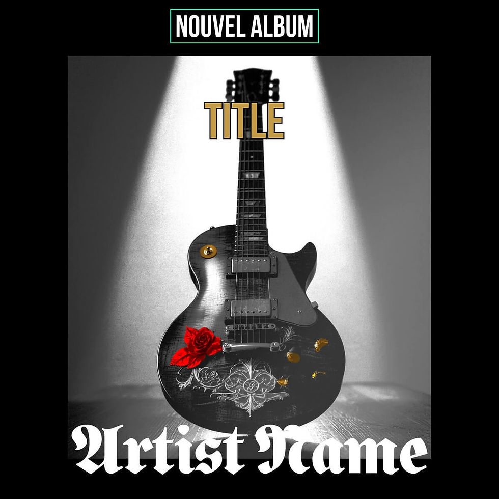 Modèle de pochette d'album rock