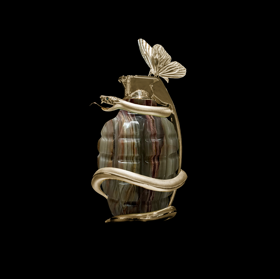 TEMPUS FUGIT (BANDED ONYX)