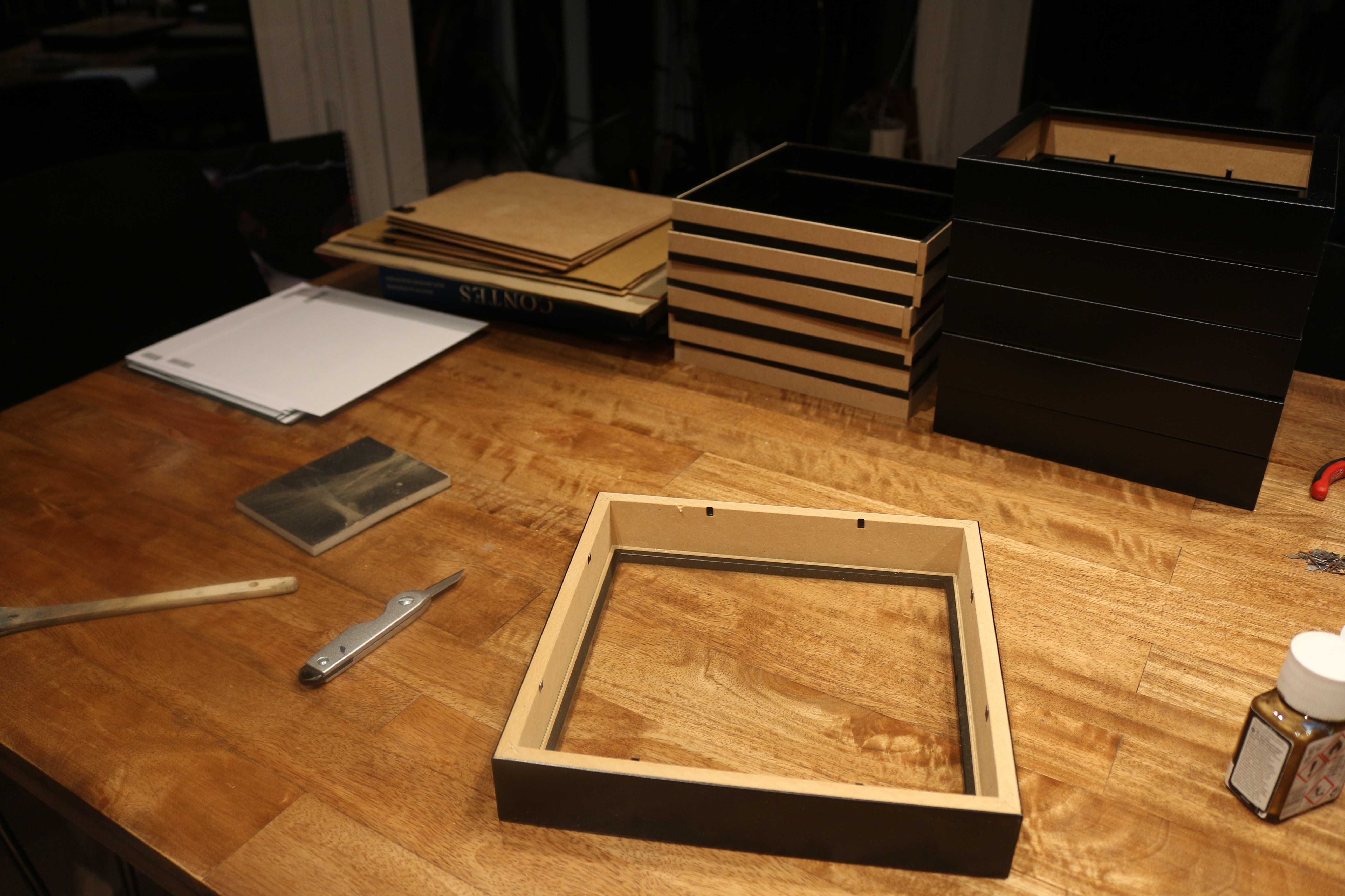 Preparing the frames