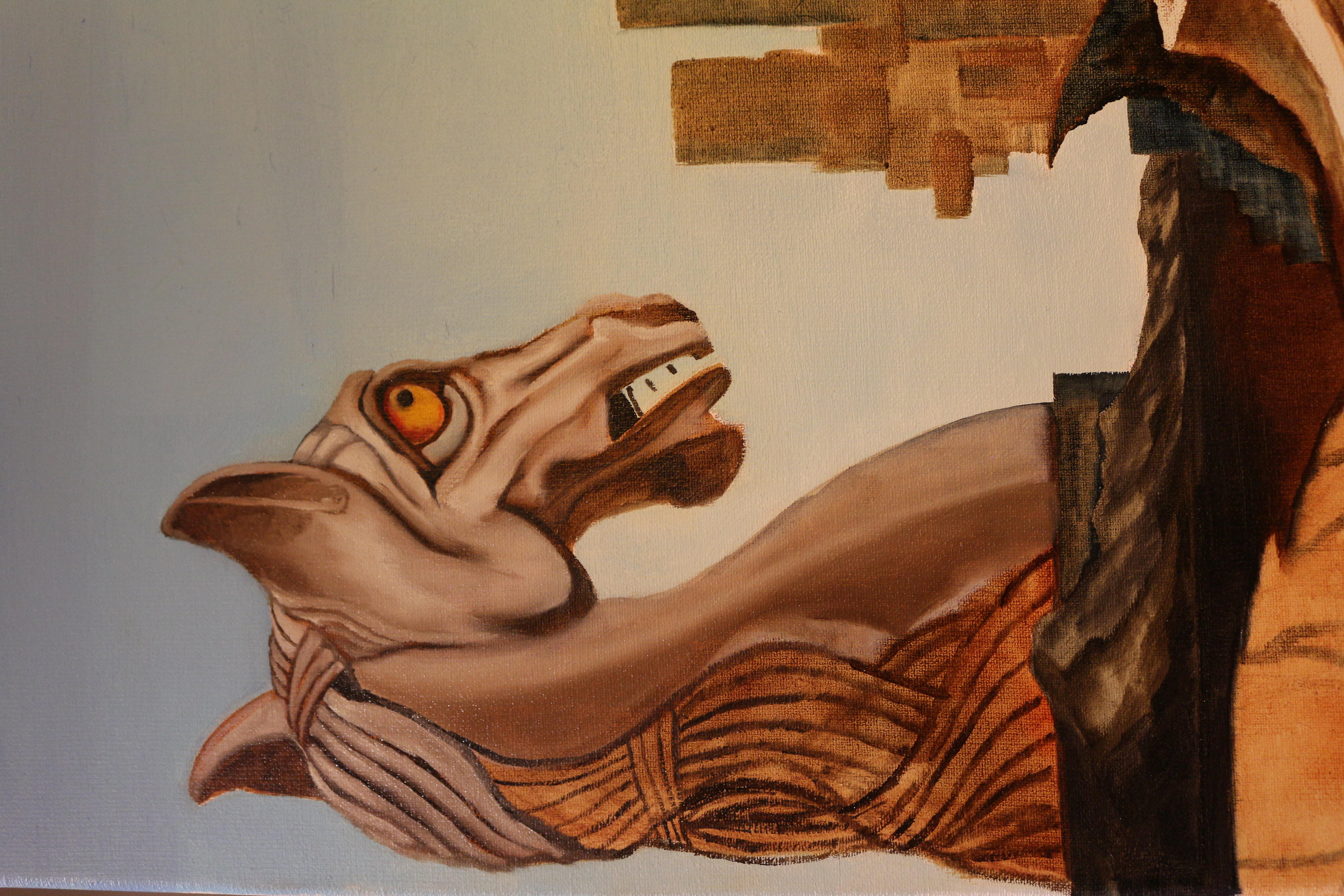 Painting the Apprehensive Knight.