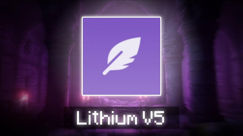 Lithium Client V5 For MCPE 1.21+ | Fps Boost Client