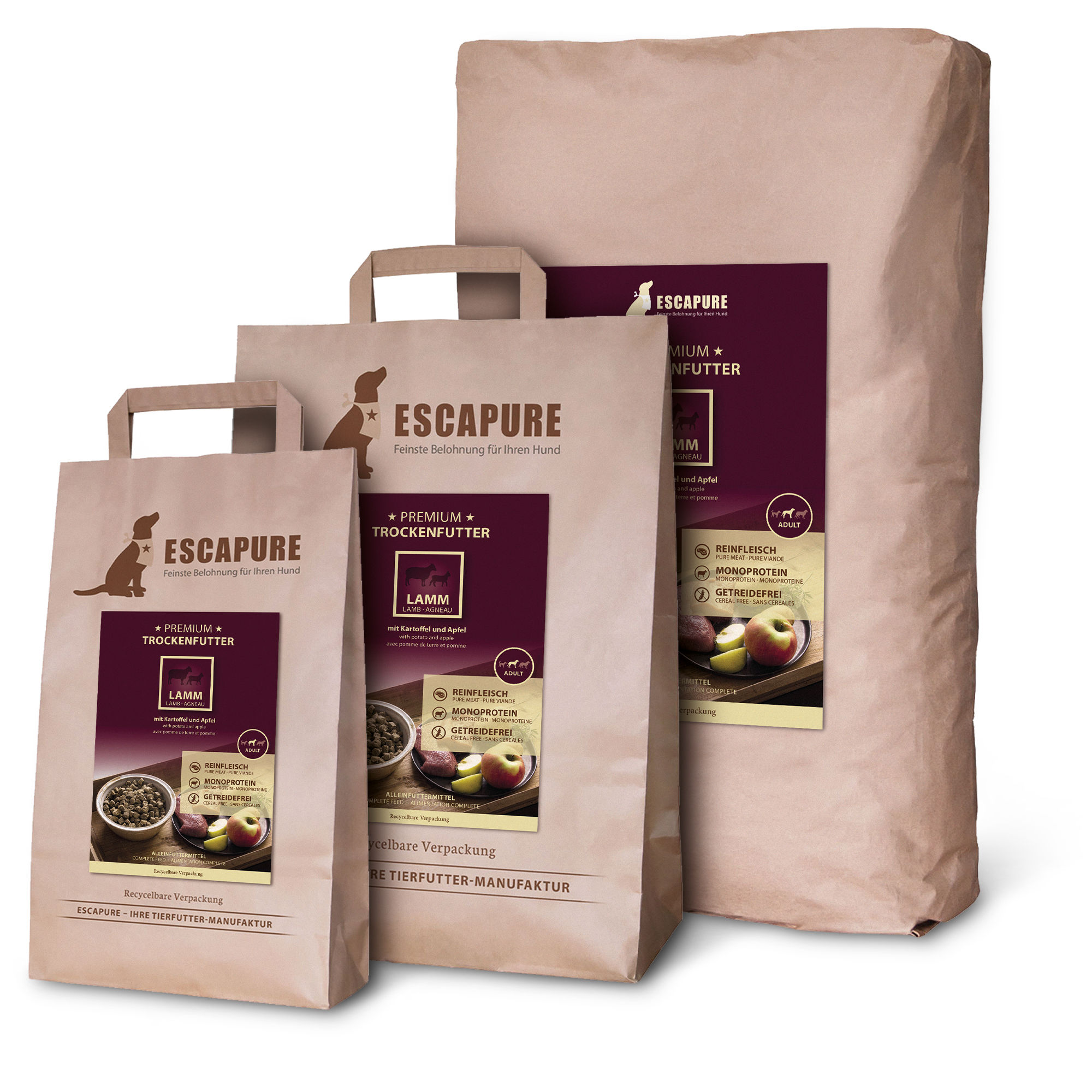 Escapure Trockenfutter Lamm