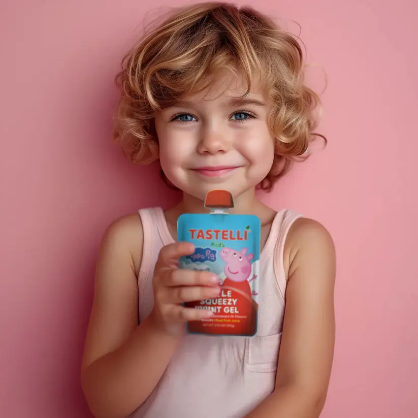 Thumbnail: Tastelli Kids Peppa Pig Squeezy Fruit Gel - Mango