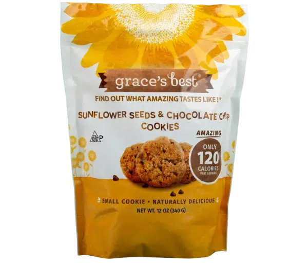 Grace’s Best Sunflower Seeds and Chocolate Chip Cookies 12oz Bags