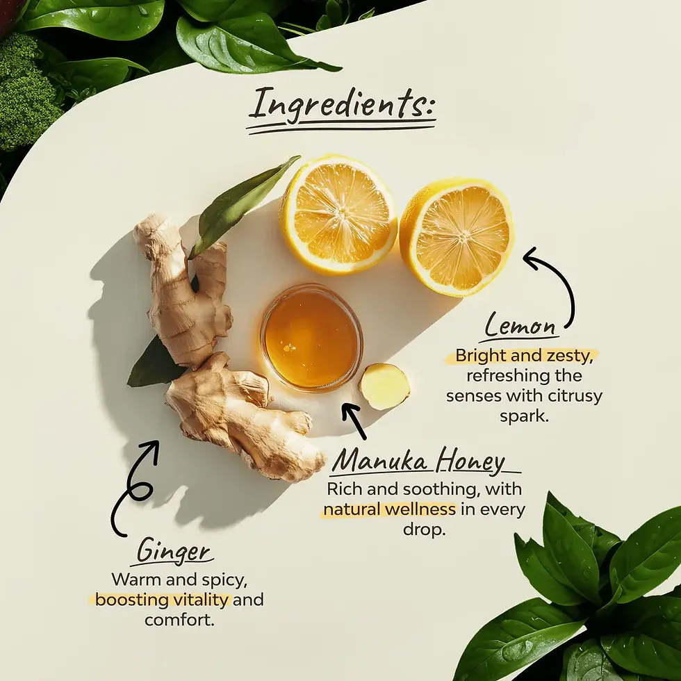 Thumbnail: Organic Lemon Ginger & Manuka Honey - 18 Tea Bags
