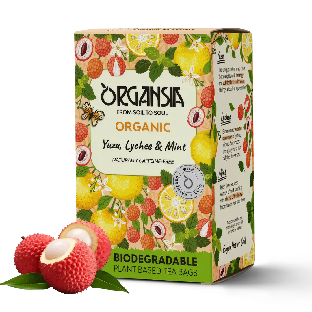 Organic Yuzu Lychee & Mint - 18 Tea Bags