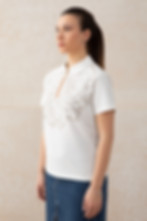 Thumbnail: Zip-up Polo T-shirt