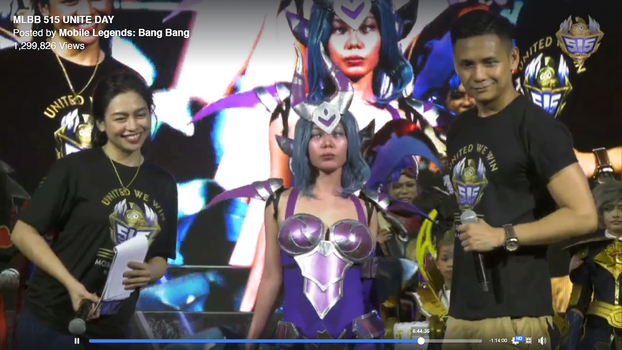 Mobile Legends Bangbang Cosplay Karina <img src="Karina cosplay MLBB mobile legends.jpg" alt="Karina cosplayer from Mobile Legends Bang Bang Game"