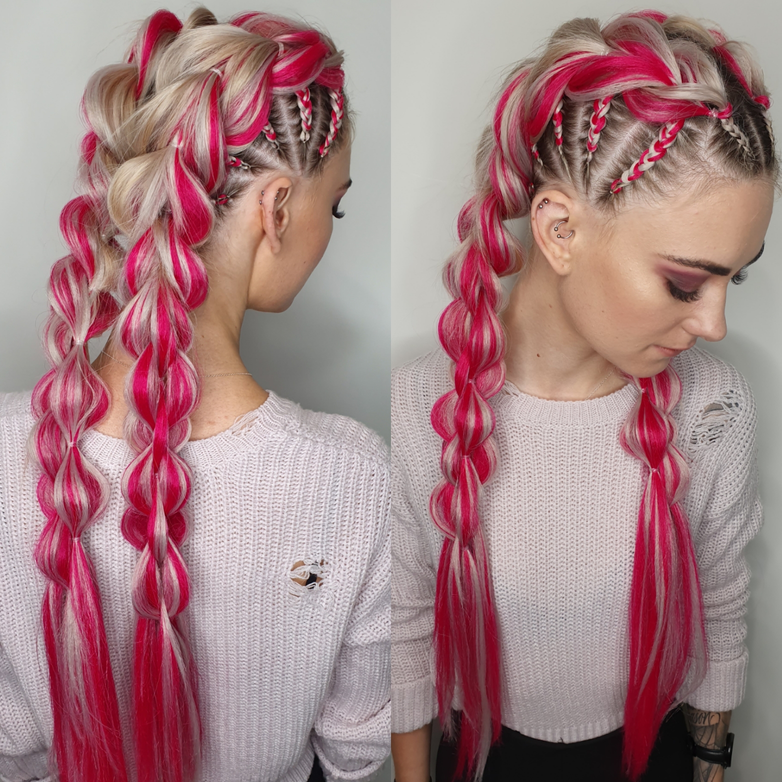 Mohawk Pull Thru Braids