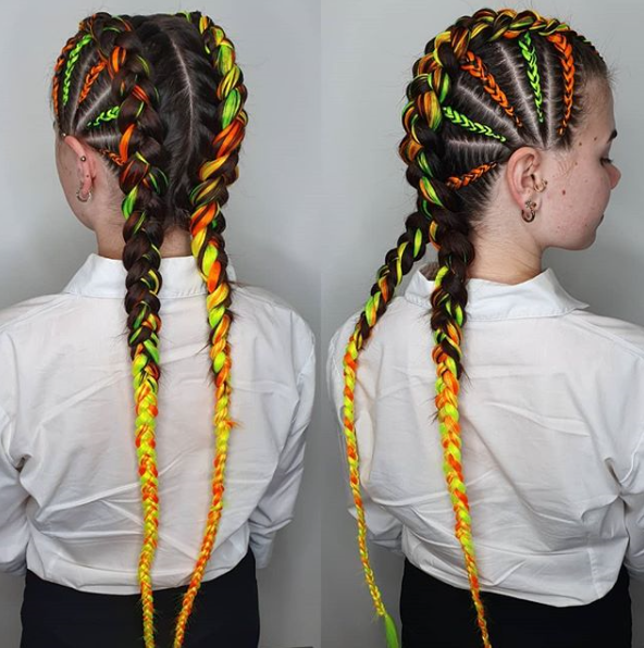 Mohawk Dutch Braids
