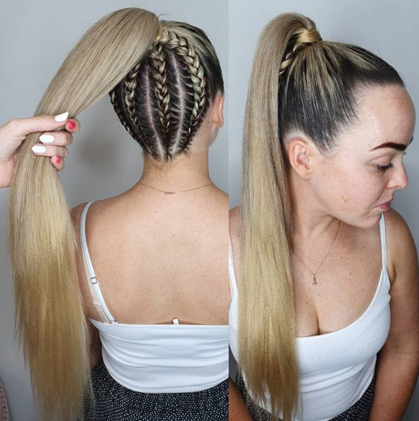Reverse Pony 3-5 Braids
