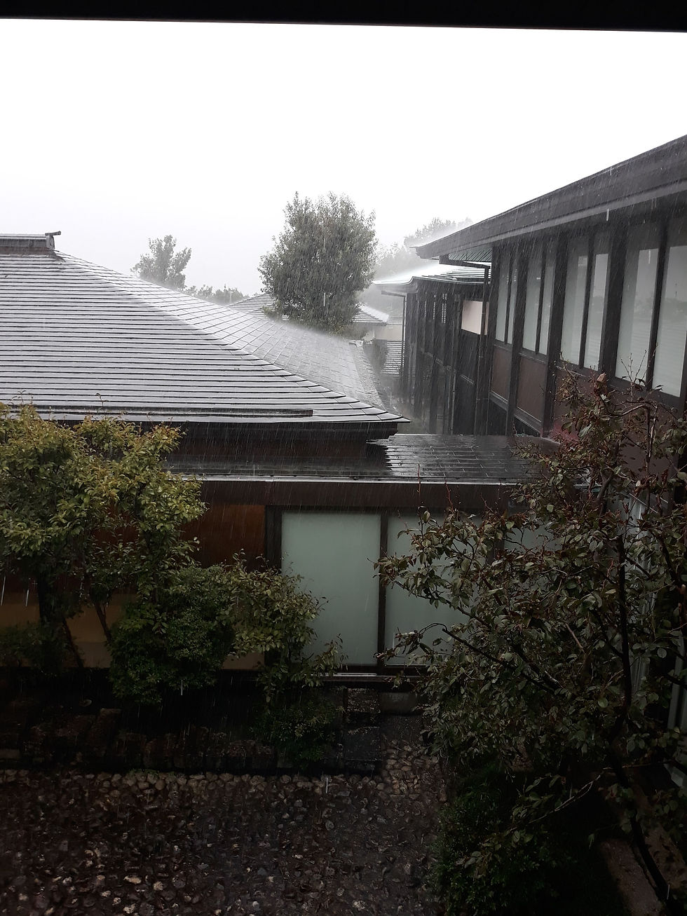 Gifu, tajfun se blíží