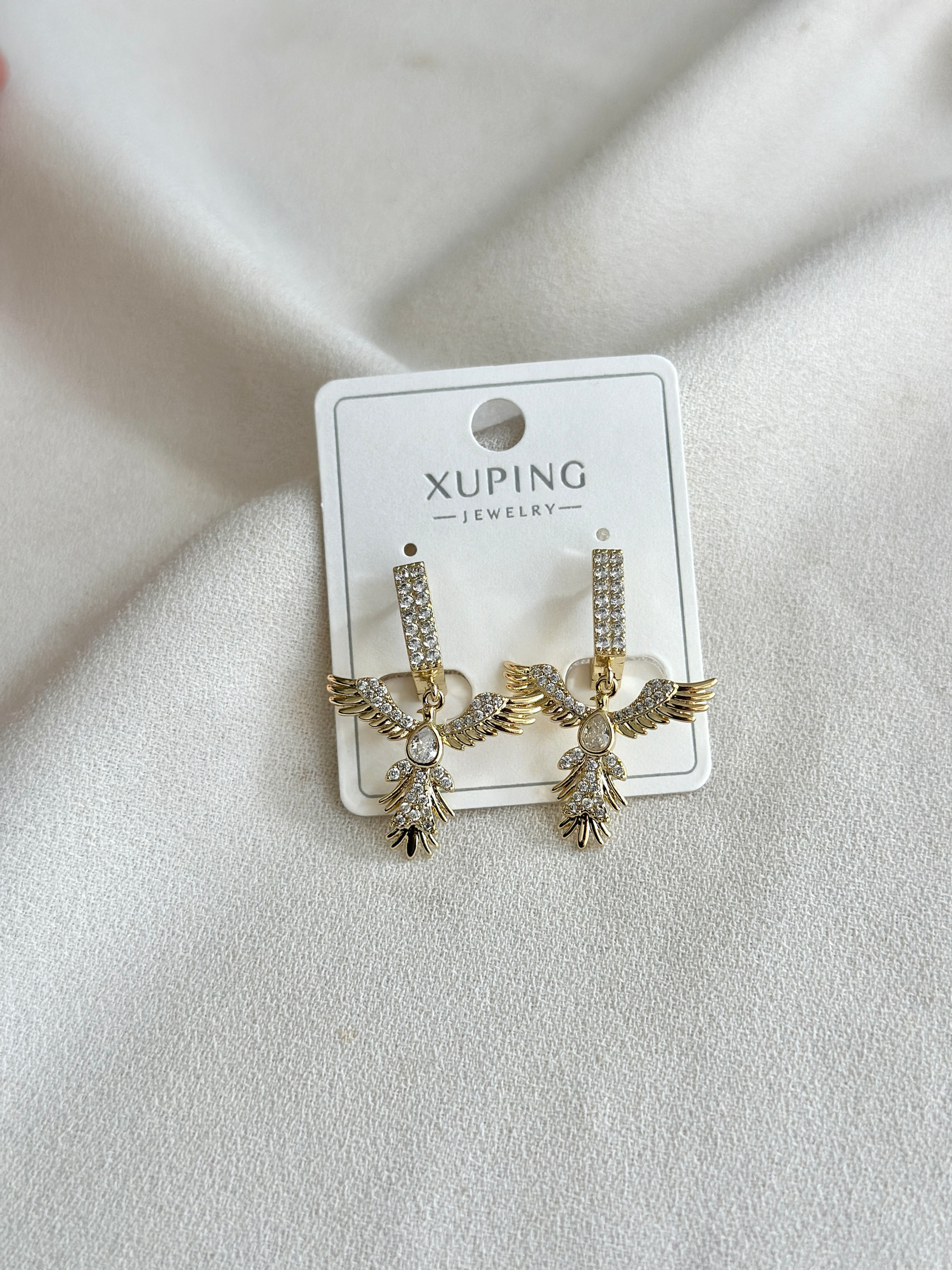 Taşlı Anka Xuping Küpe