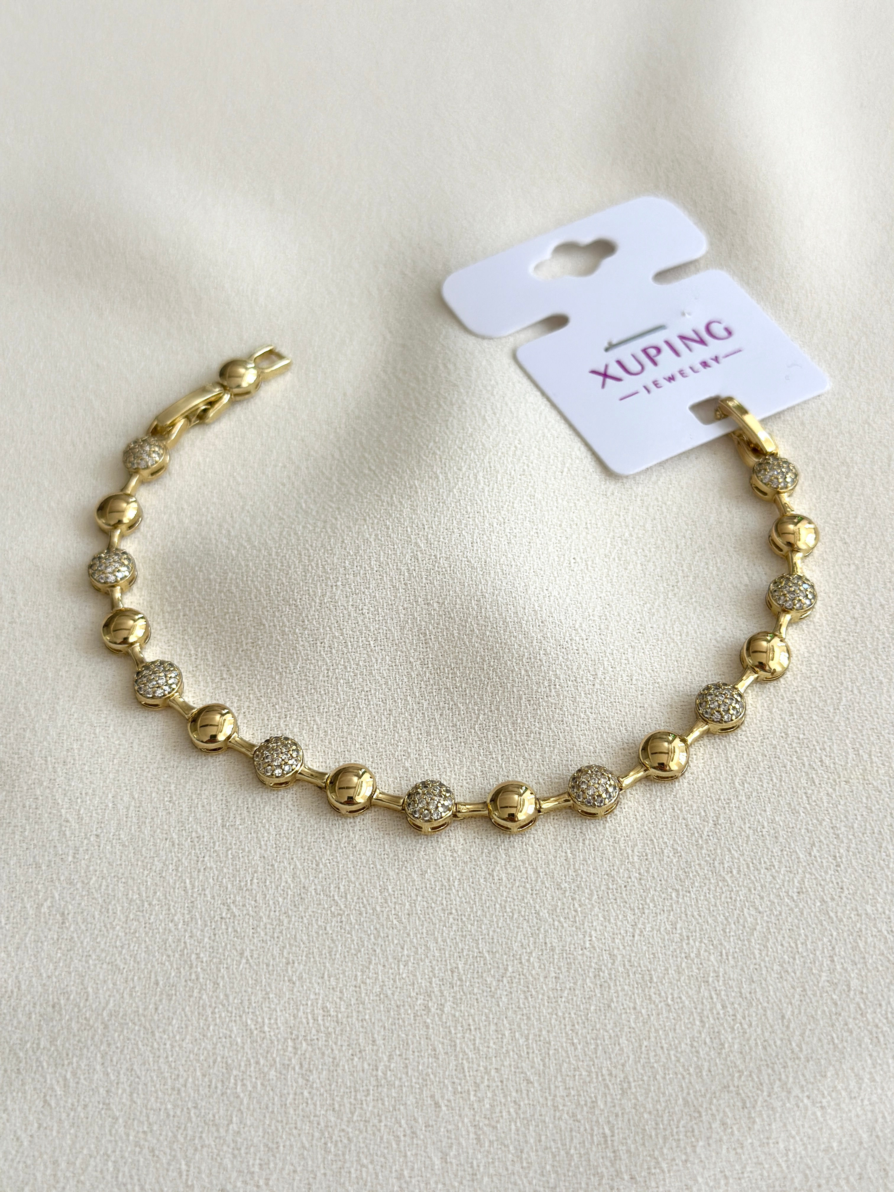 Sıralı Oval Taş Xuping Bileklik