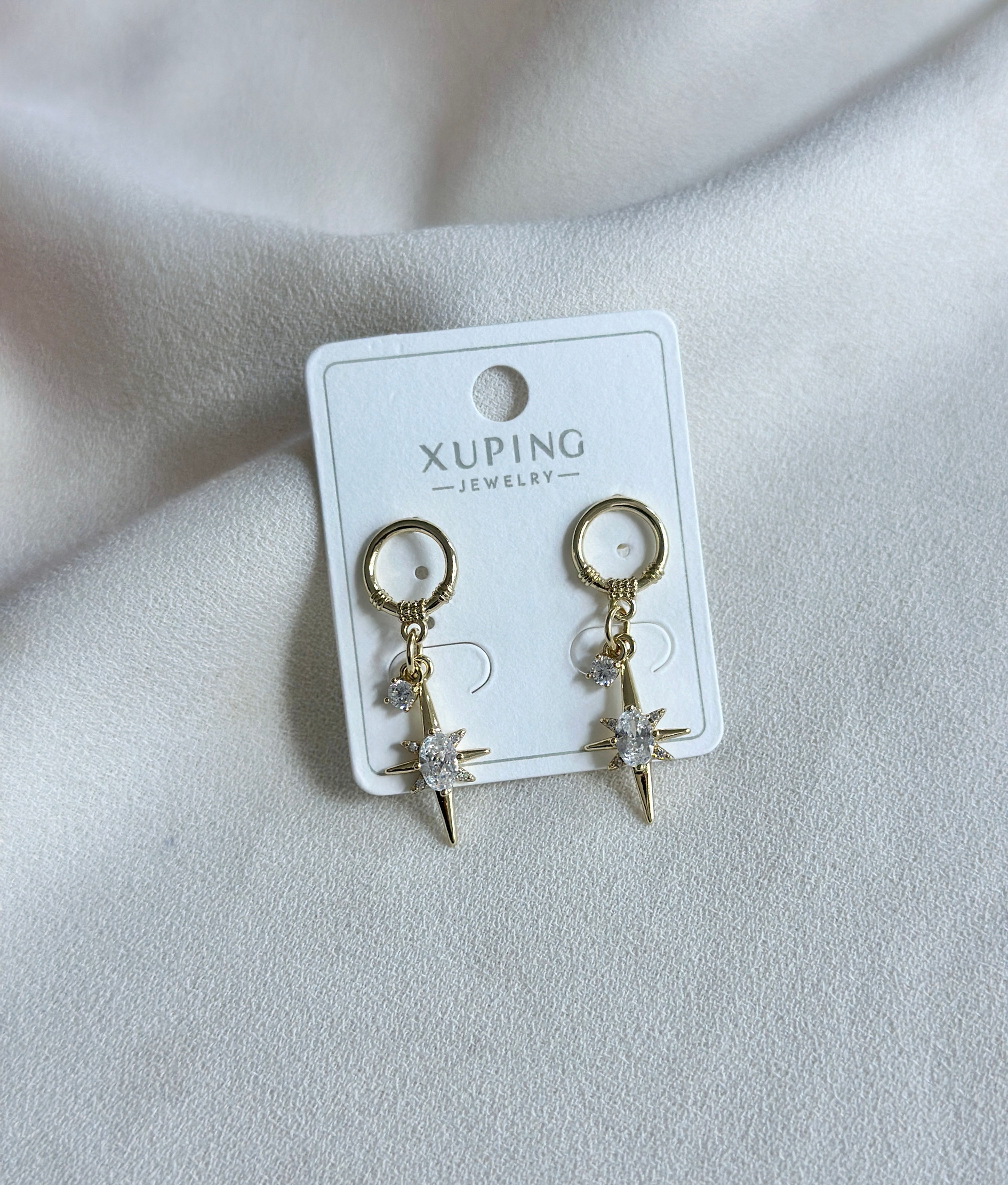 Taşlı Kuzey Yıldızı Xuping Küpe 