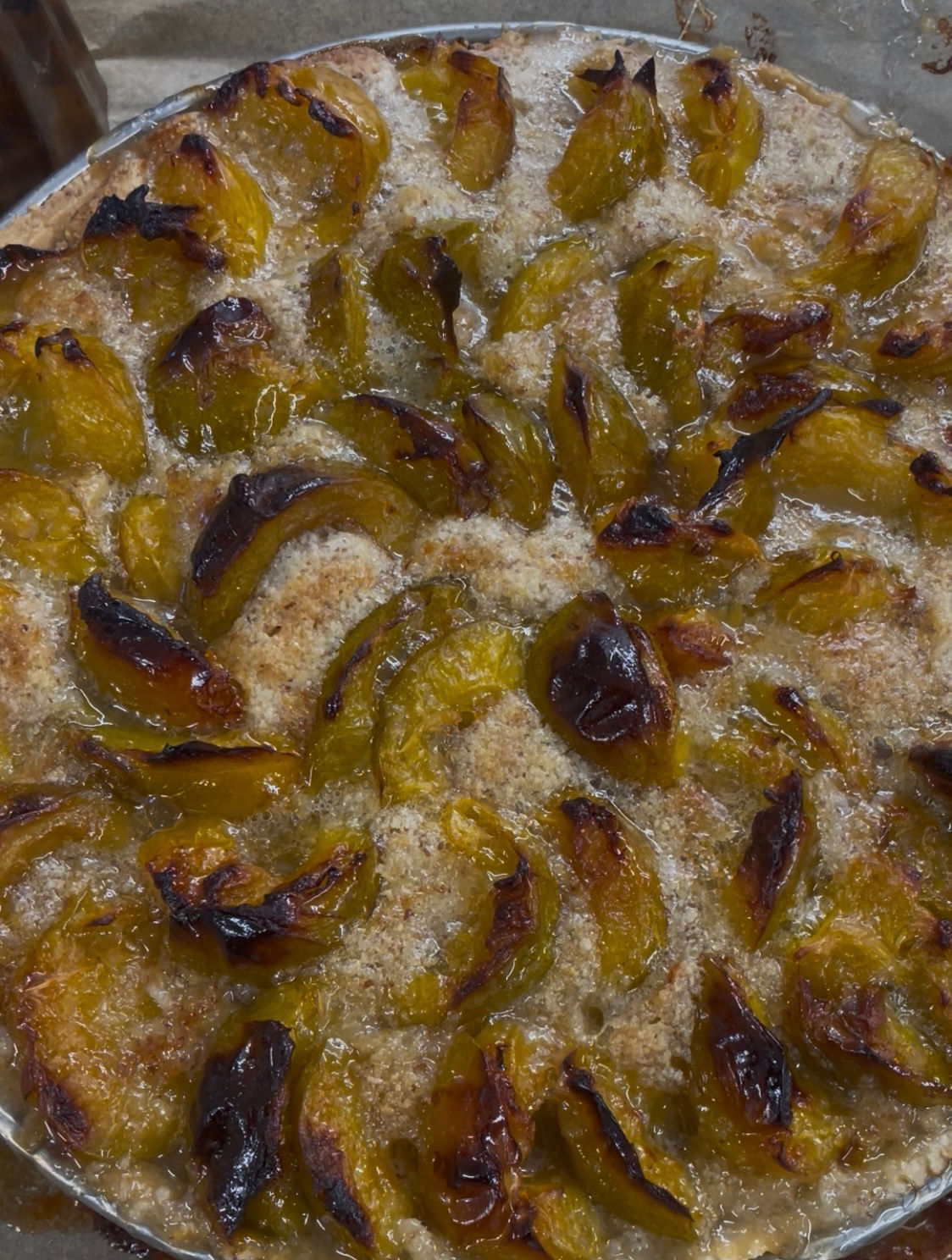 Tarte aux Reines Claudes et Amande