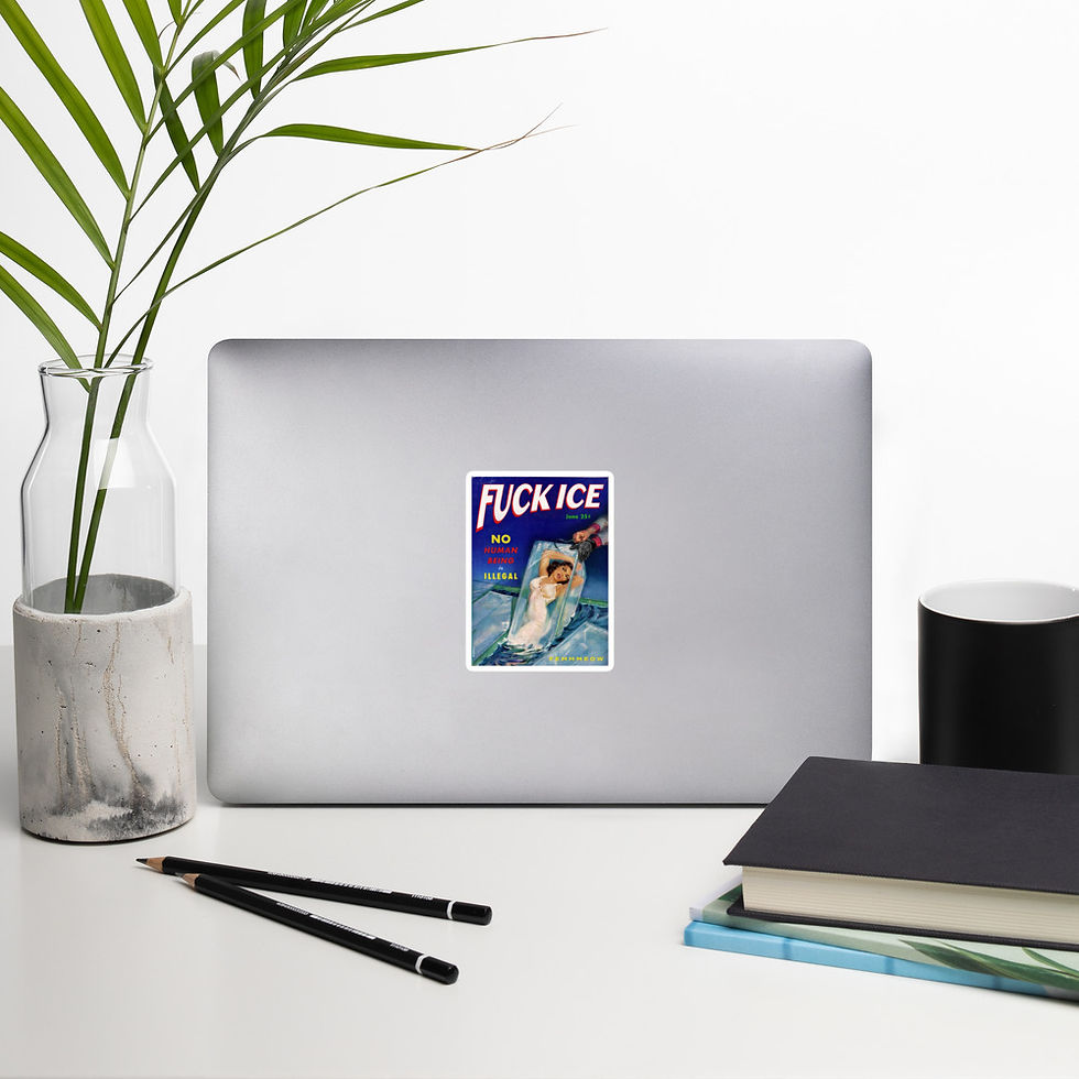 Thumbnail: "Fuck Ice" bubble-free stickers