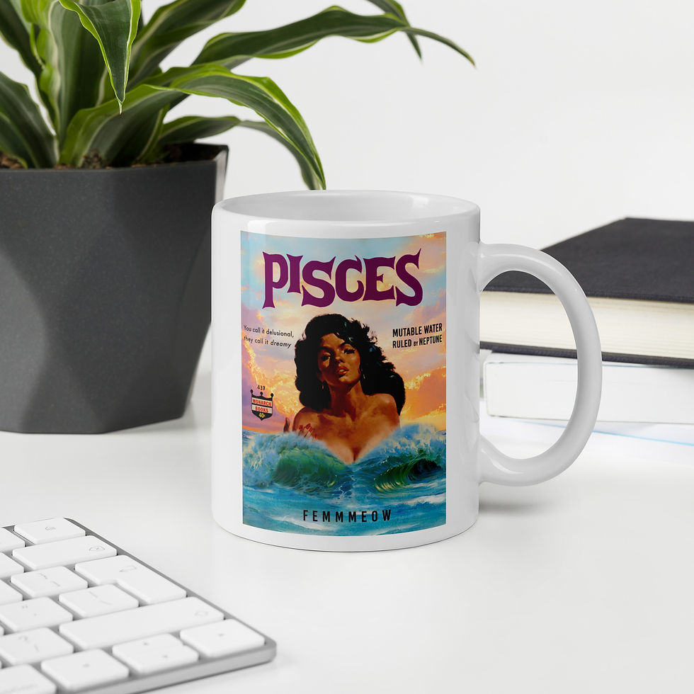 Thumbnail: Pisces White glossy mug