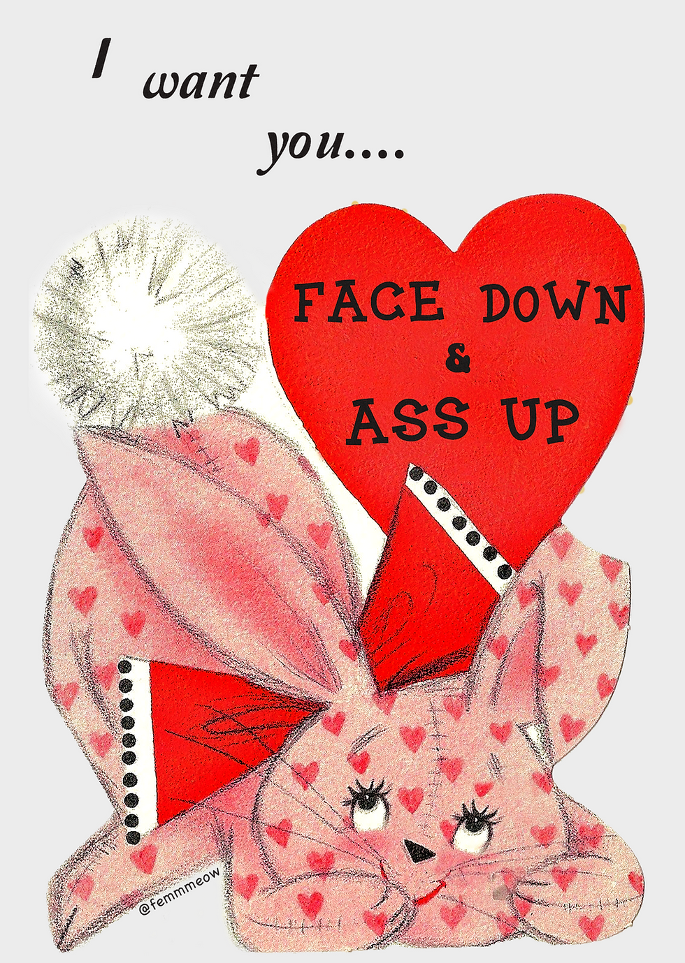 Thumbnail: Face Down & Ass Up greeting card