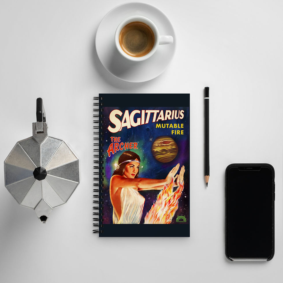 Sagittarius Spiral notebook