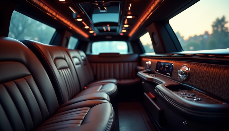 Góc nhìn cận cảnh khoang ghế Limousine 11 chỗ với tiện nghi hiện đại