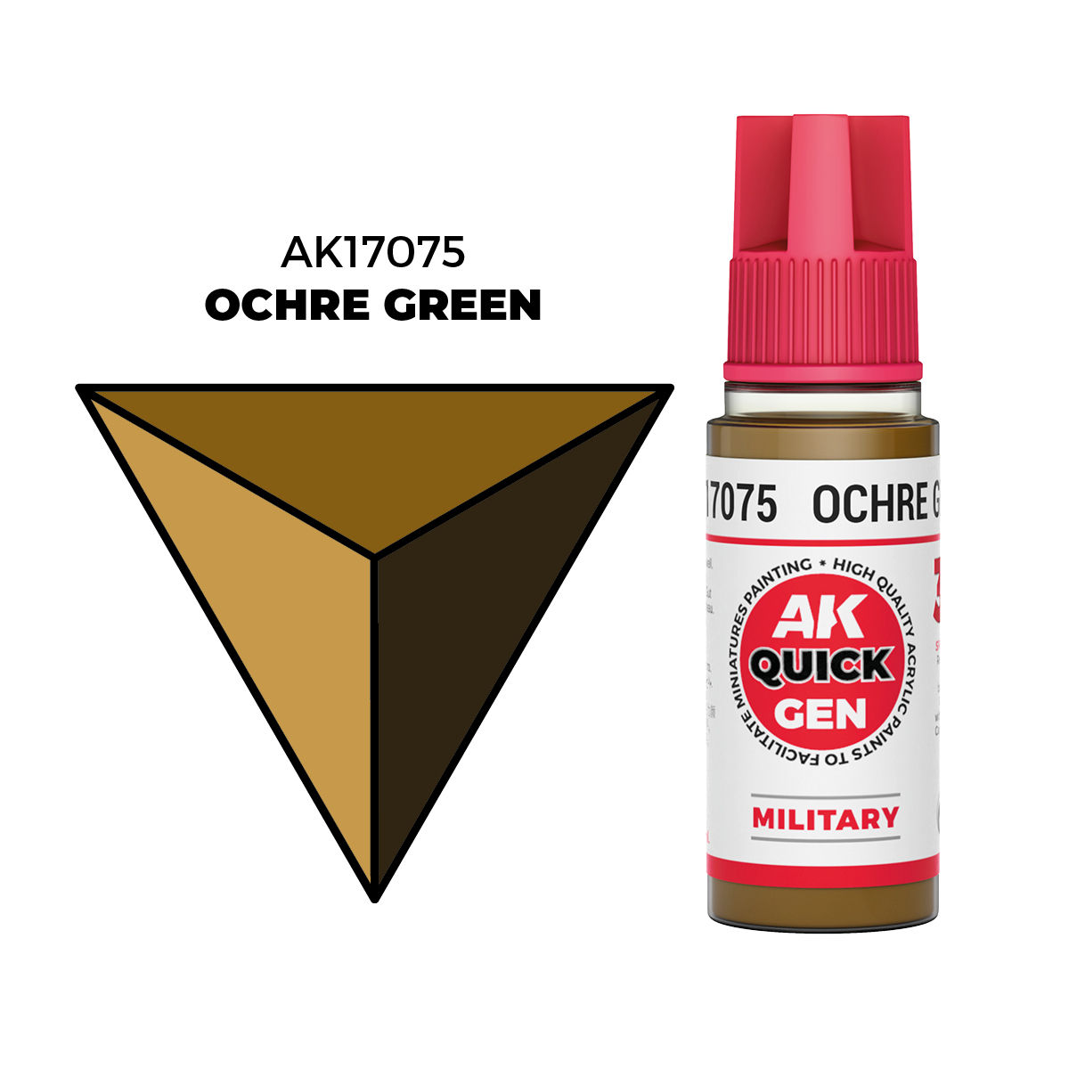 AK Interactive Quick Gen - Ochre Green 18 ml