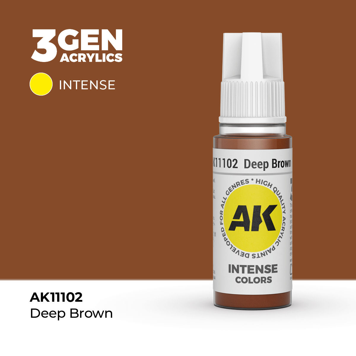 AK Interactive 3G Acrylic Deep Brown 17ml