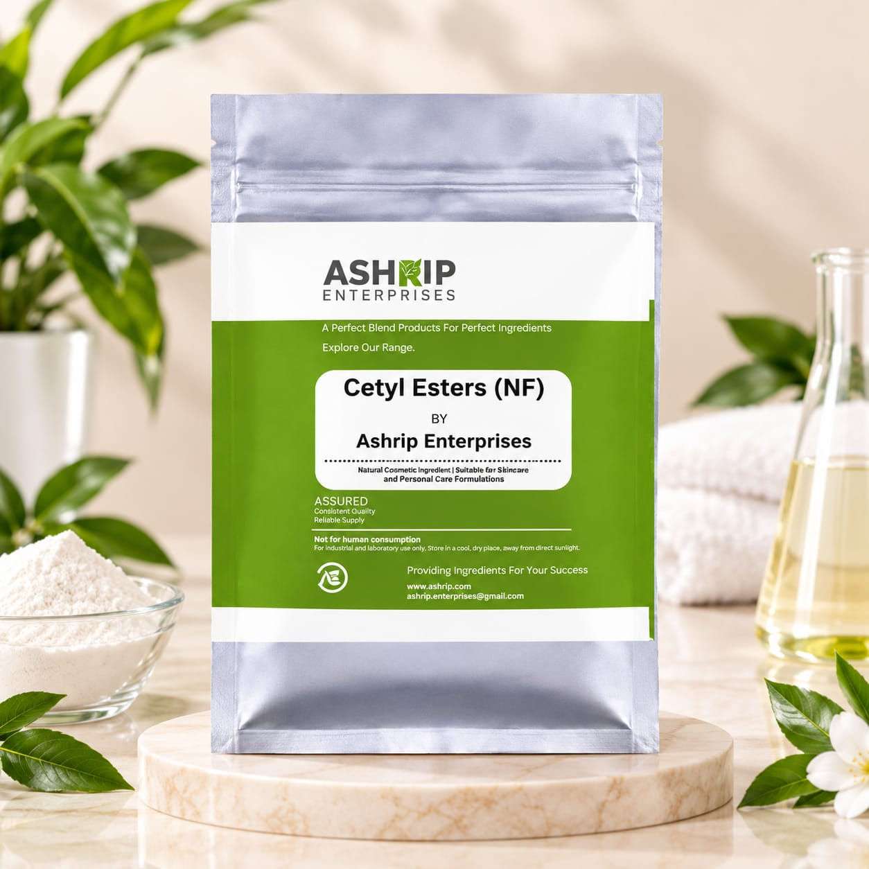 Cetyl Esters (NF) Cosmetic Grade – Emollient & Texture Enhancer for Creams, Loti