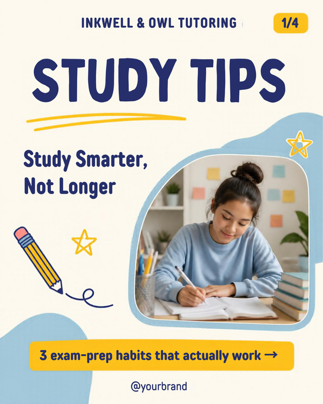 Study Smarter Exam Prep Tips - Tutoring Carousel - slide 1 of 4