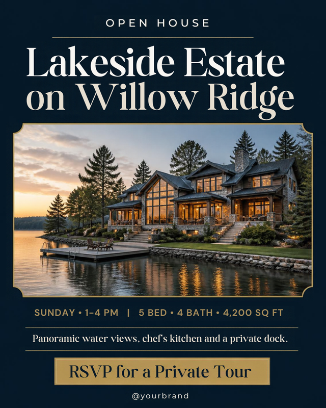 Open House - Elegant Luxury Listing template preview