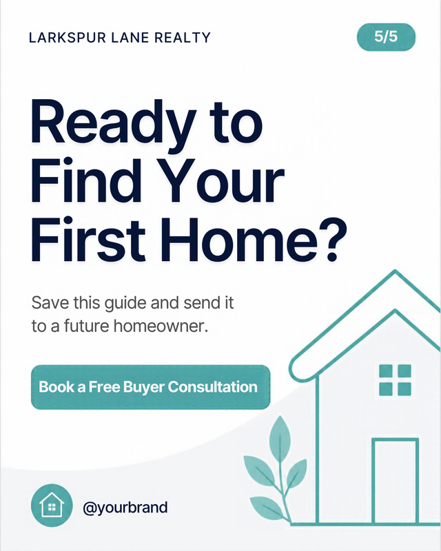 5 Tips for First-Time Home Buyers - Real Estate Carousel - slide 5 of 5