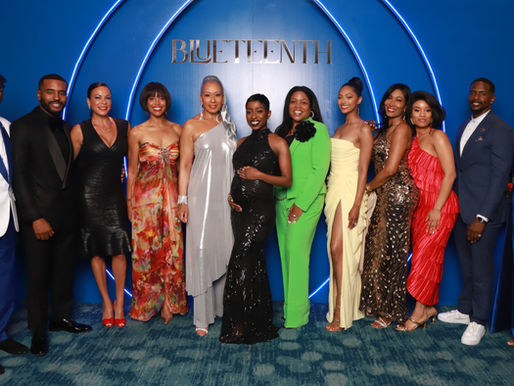 Blueteenth Blue Carpet: CBS Cast of Beyond The Gates & Hampton University ATL Alum. President George White and Blueteenth Dir. Dr. Reanee Ellis