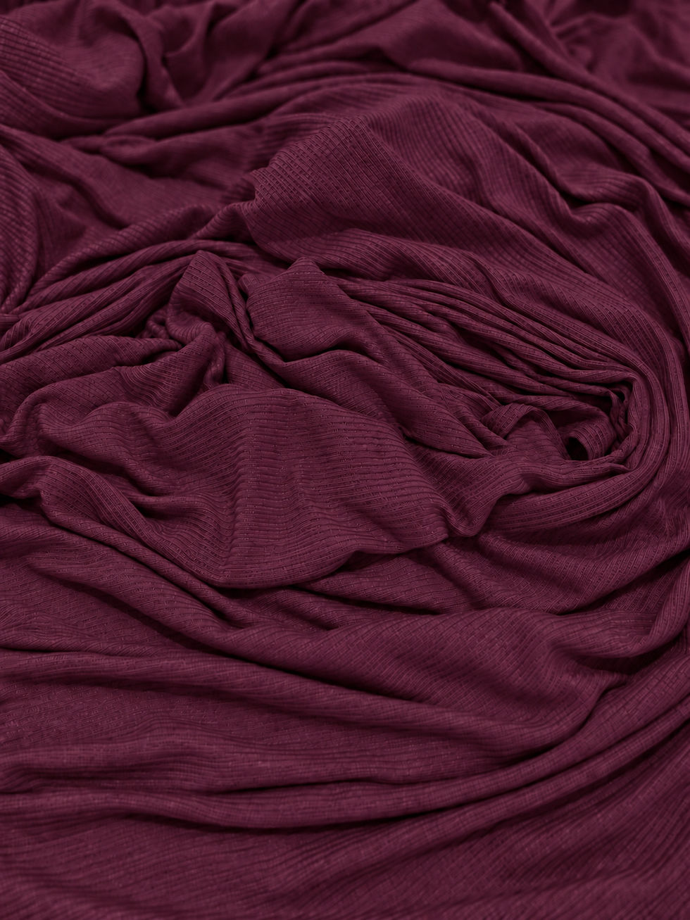 Miniaturebillede: Ribbed Jersey Sjal - Maroon (P)