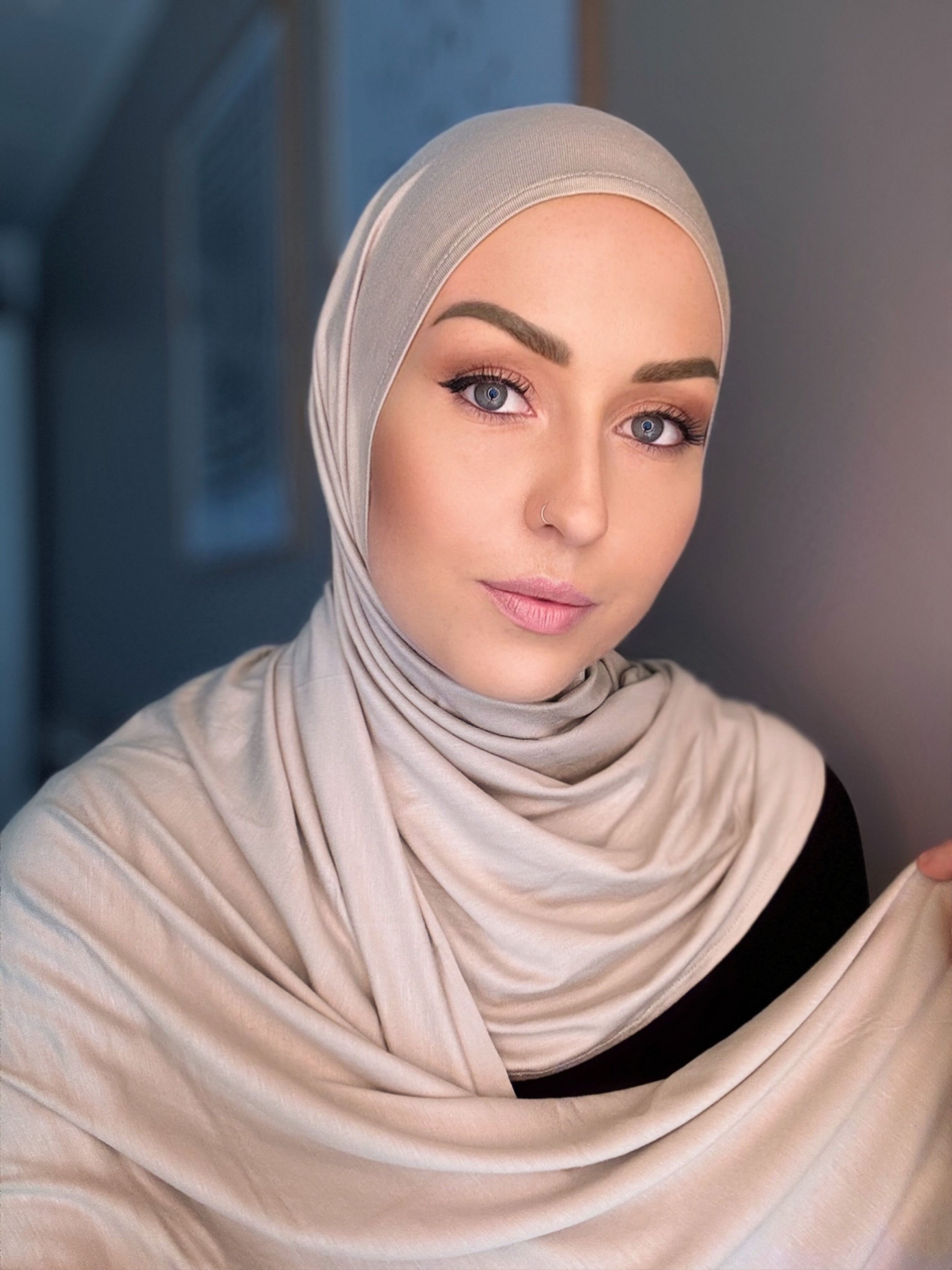 INSTANT JERSEY SJAL - DUSTY SAND (B)