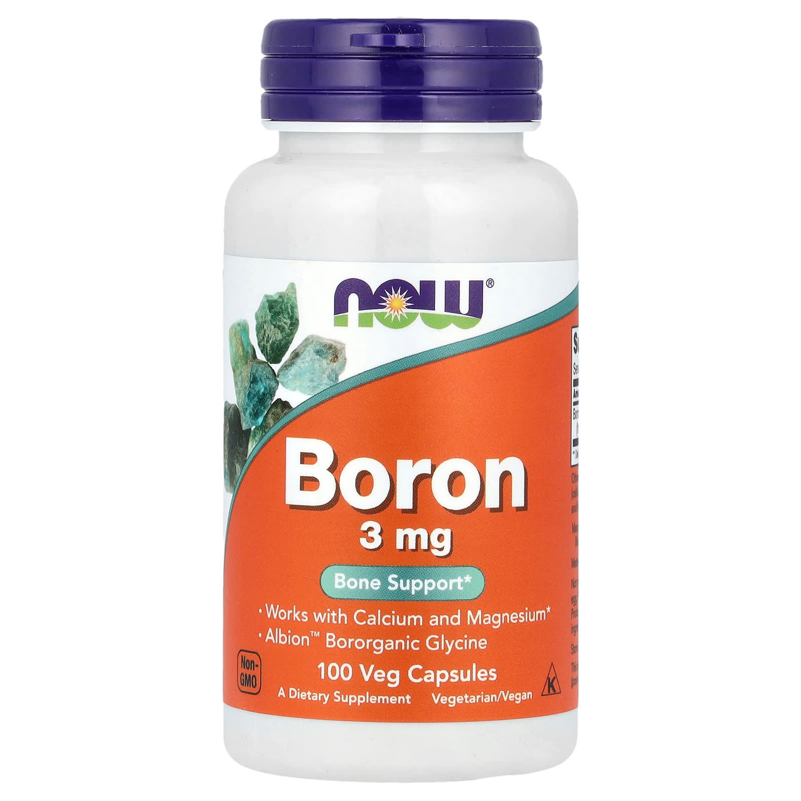 NOW Foods
Boron, 3 mg, 100 Veg Capsules