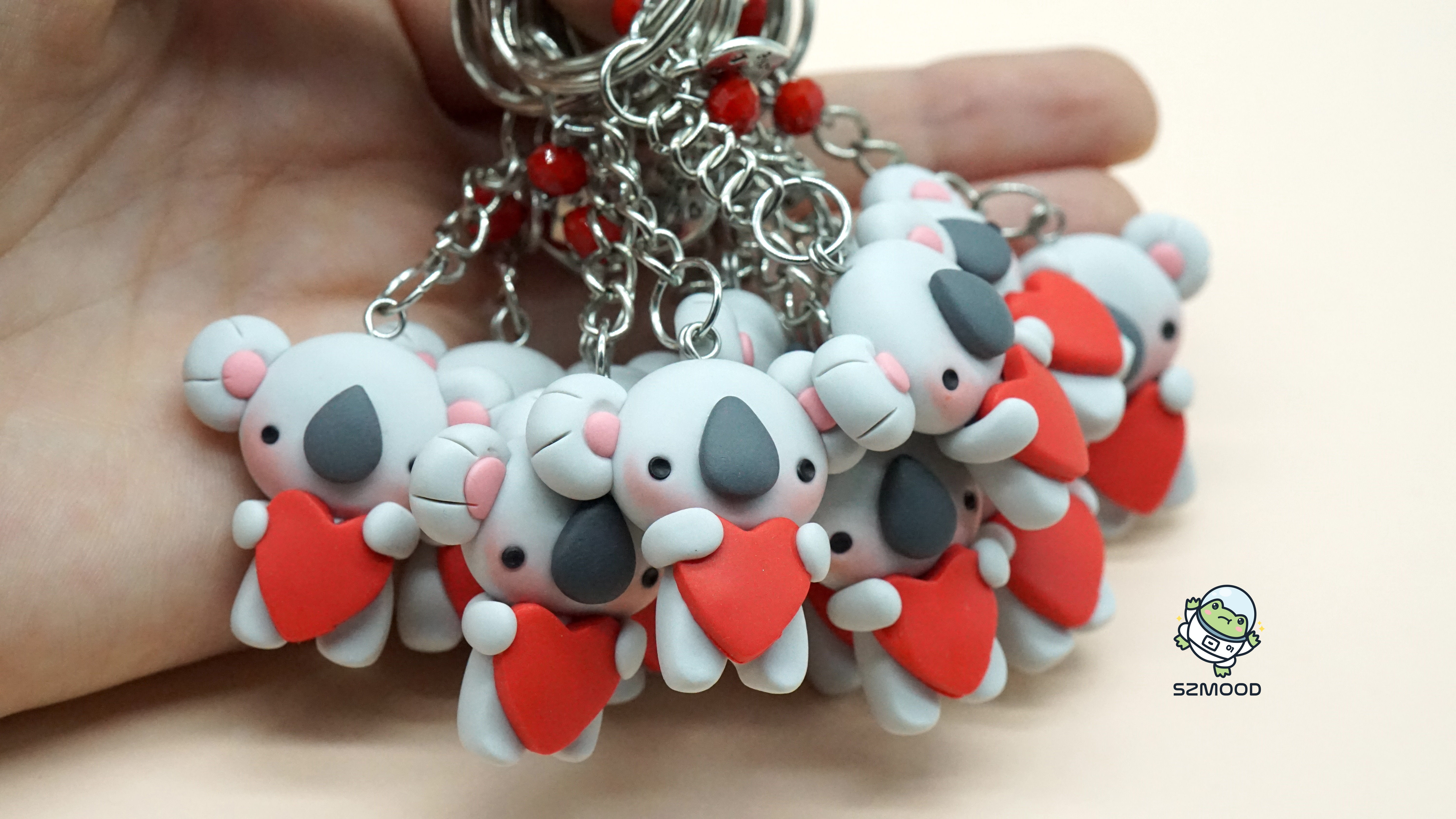 Portachiavi Koala con cuore
