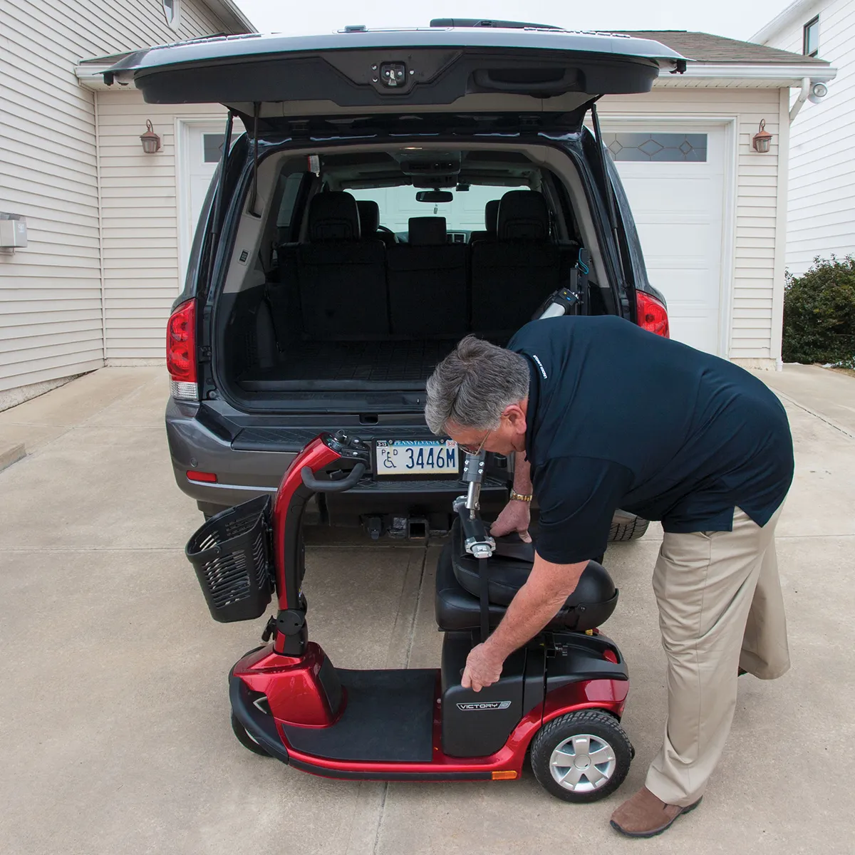 Smart Lifter Lowering Mobility Scooter