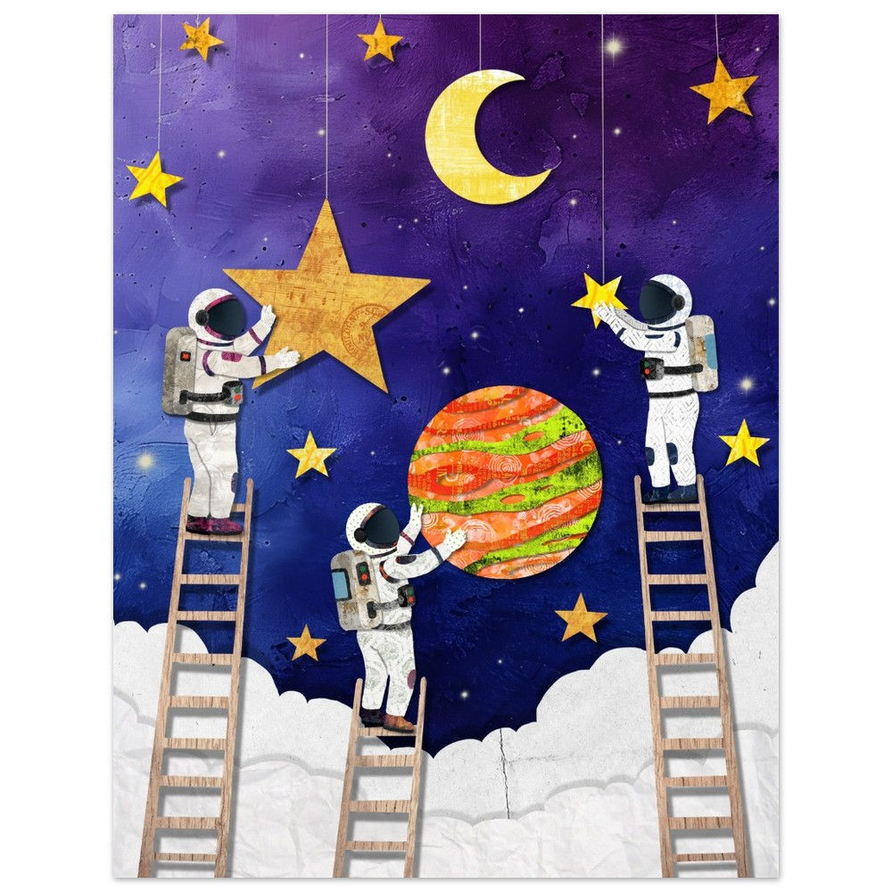 Hanging the Moon Premium Matte Paper Poster