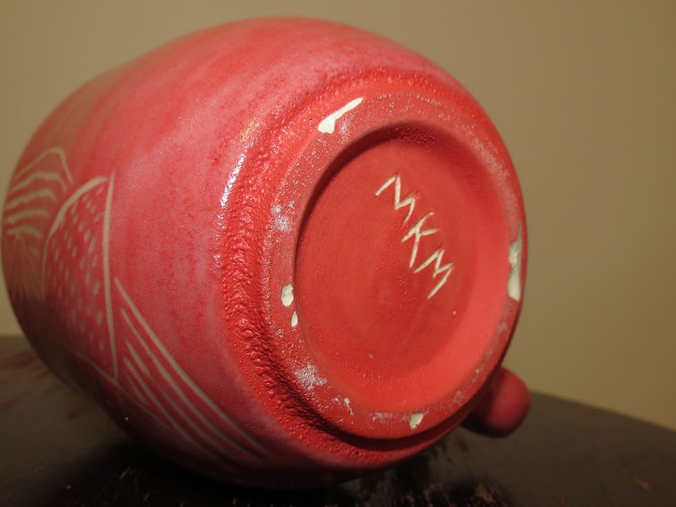 Thumbnail: Pink Carved Mug