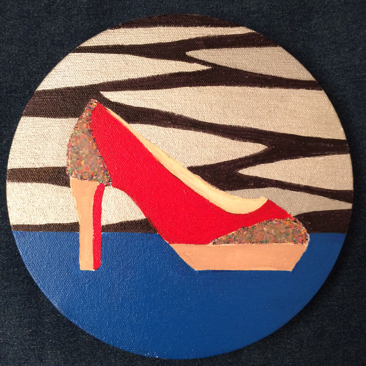 colored pencil heels