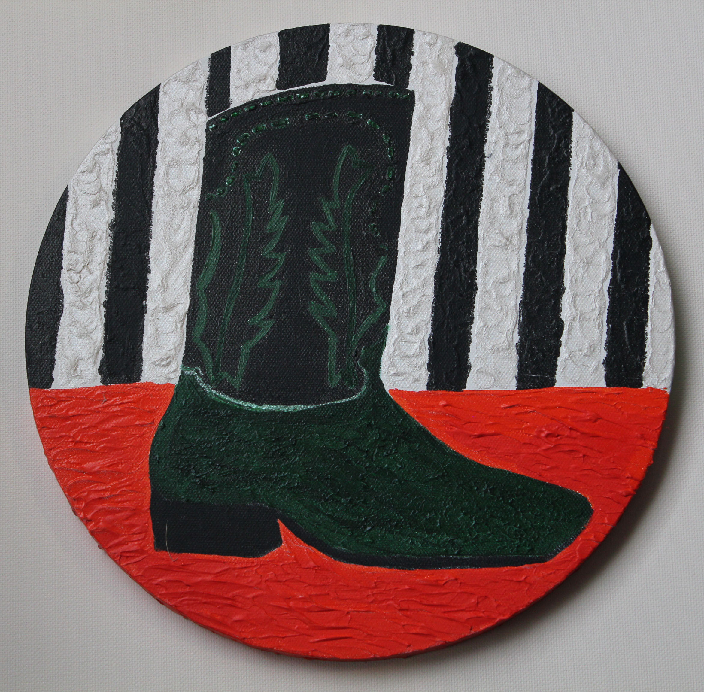 green cowboy boots
