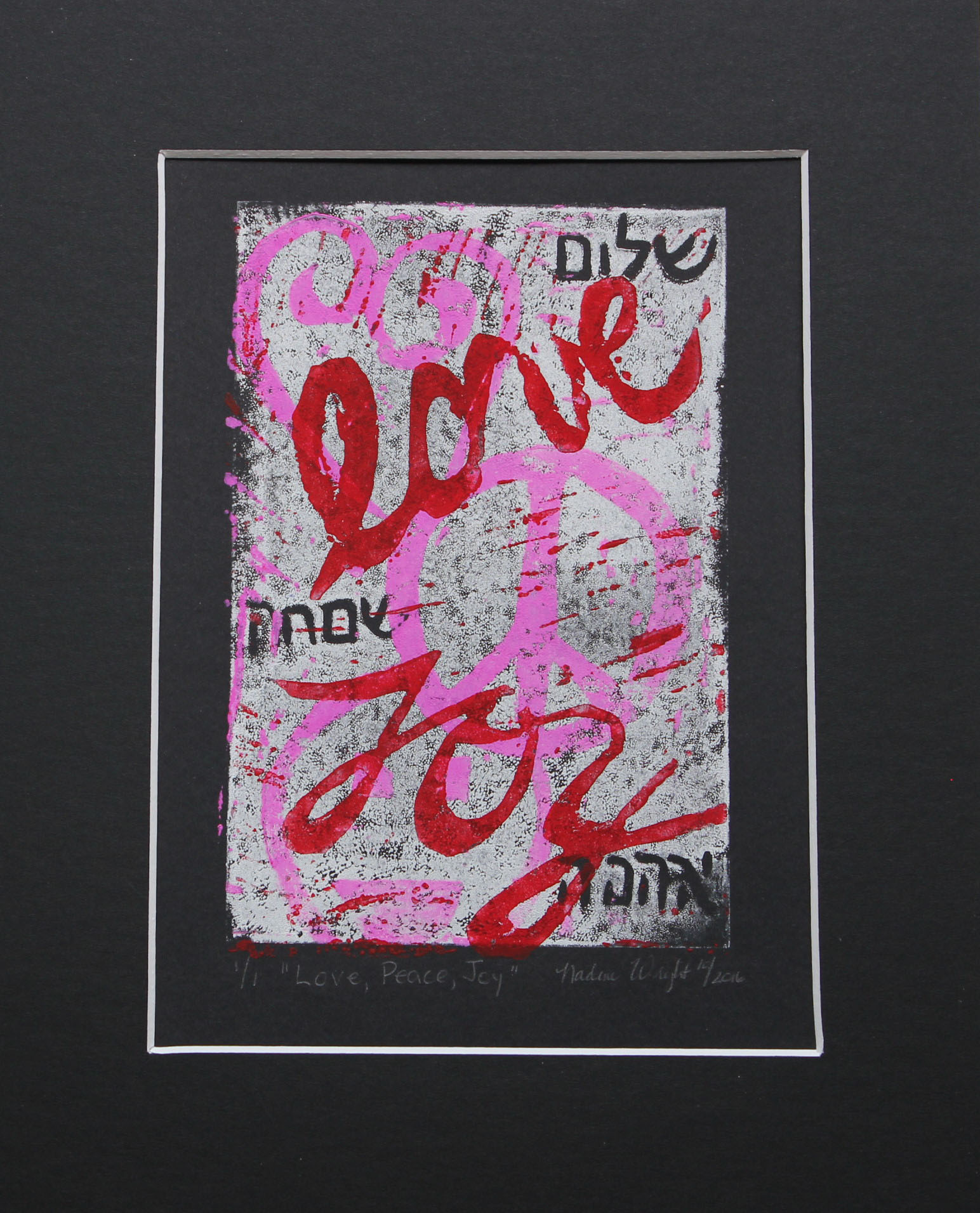 pink Love, Peace, Joy